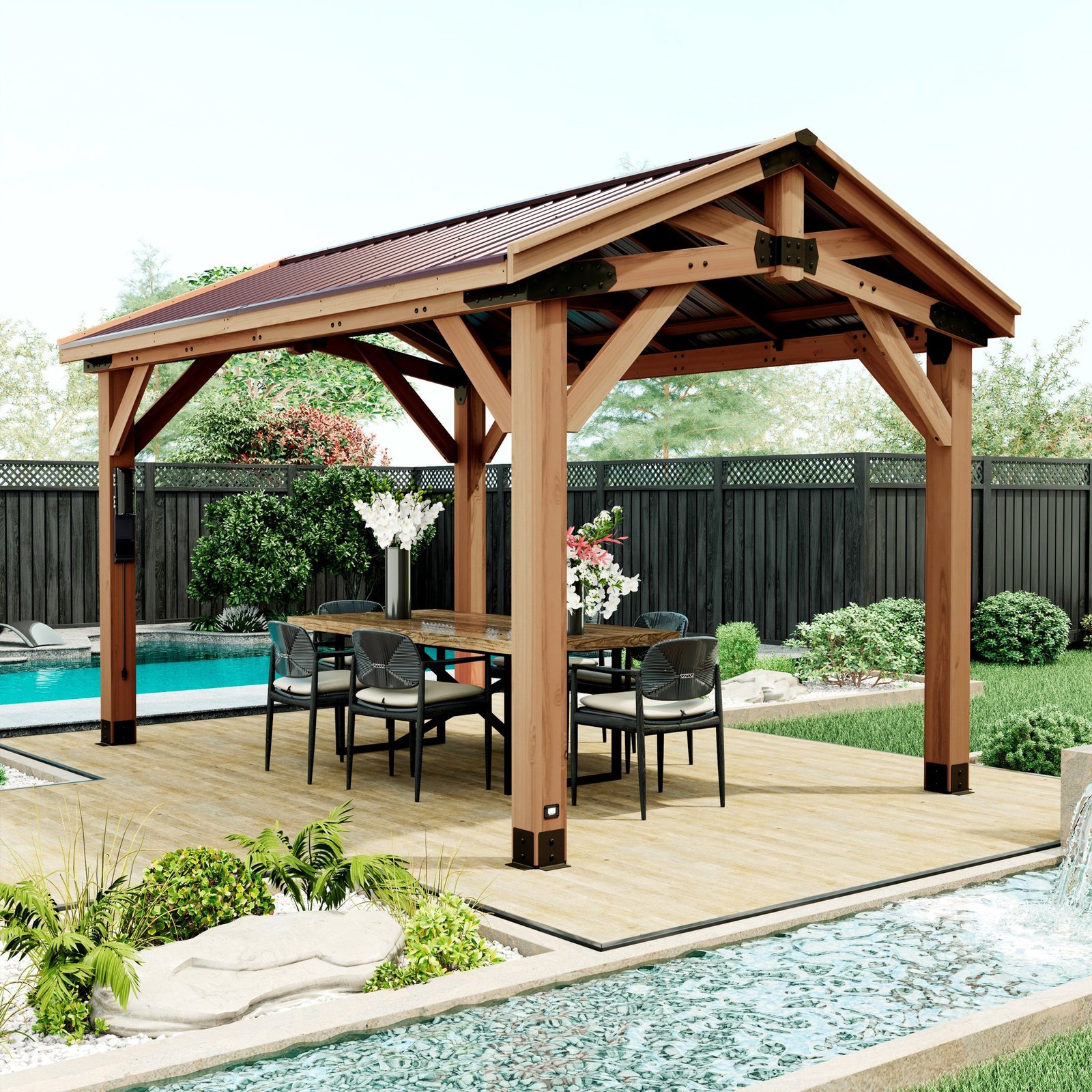 urqljtbgypx3vvclhrvc-1 14x10 Norwood Gazebo - Image 1